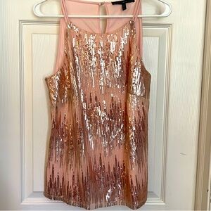 White House Black Market Sequined Halter Top